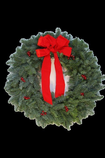 Wreath with Berries and Bow